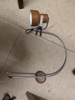 Vintage Bruine Bureaulamp met Klem, Ophalen, Gebruikt, Metaal, Minder dan 100 cm