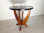 Amsterdamse School Art Deco Bijzettafel Met Faux Marmer blad, Minder dan 55 cm, -, -, Rond