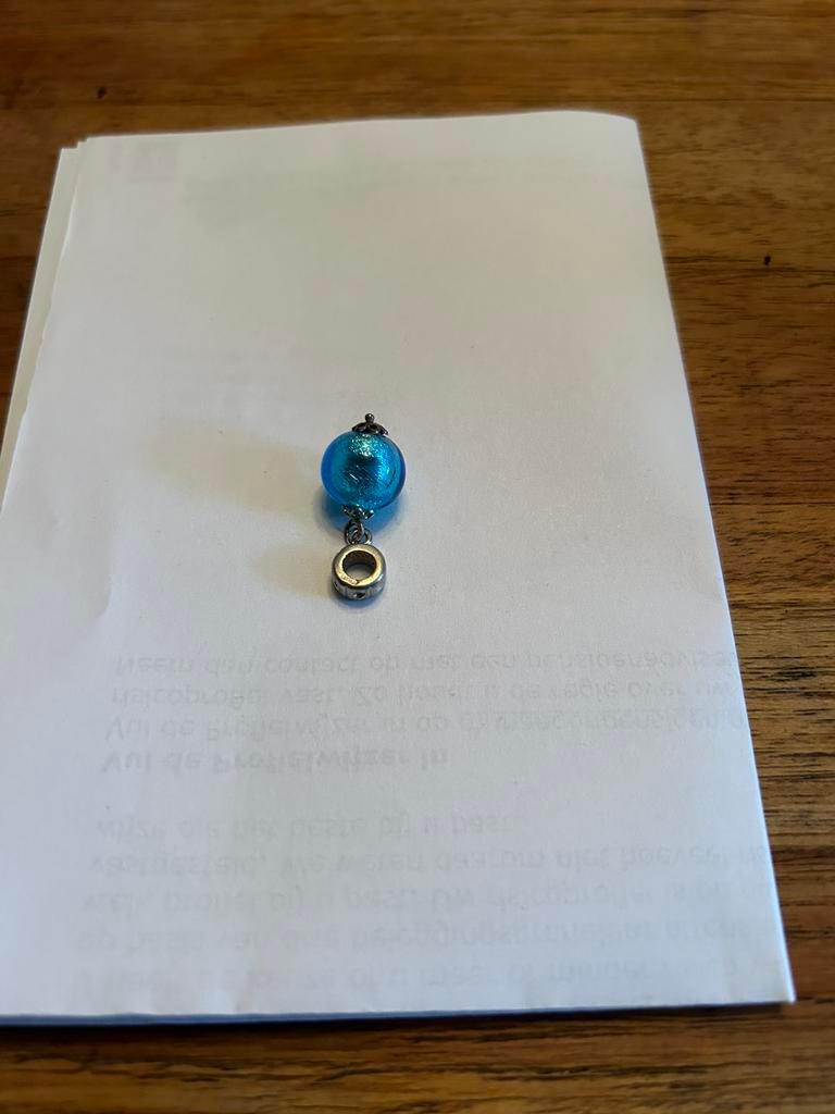 Zilveren bedel, 1 bedel, Ophalen of Verzenden, Zo goed als nieuw, Zilver