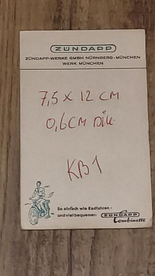 Zundapp notitieblok Duits in nette staat 1, Fietsen en Brommers, Handleidingen en Instructieboekjes, Zo goed als nieuw, Verzenden