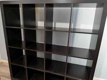 Ikea Kallax Zwartbruin (4 x 4) for self Pick up!! beschikbaar voor biedingen