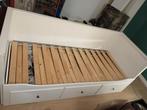 Ikea Hemnes bed bank, Ophalen, Gebruikt, Wit, Tweepersoons