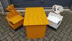 Houten tafel, stoelen Simba en Patch (Vlek), kinderkamer. S8, Kinderen en Baby's, Kinderkamer | Tafels en Stoelen, Tweedehands verkoop