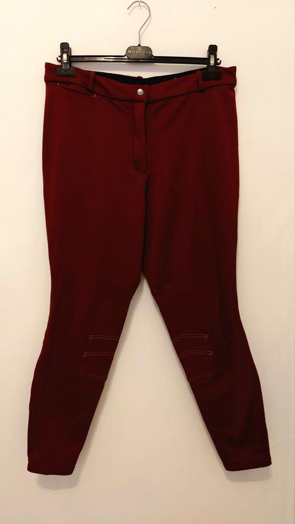 Decathlon Fouganza paardrij rijbroek maat XL donker rood, Dieren en Toebehoren, Paardrijkleding, Zo goed als nieuw, Dames, Ophalen of Verzenden