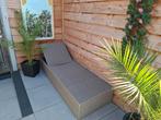 Ligbed met kussen, Tuin en Terras, Tuinsets en Loungesets, Ophalen of Verzenden, Zo goed als nieuw, Aluminium, 2 zitplaatsen