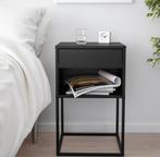 2x Vikhammer nachtkastje zwart, Huis en Inrichting, Slaapkamer | Nachtkastjes, Ophalen of Verzenden