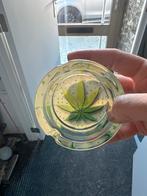 Asbak met Wietblad Design, Overige materialen, Gebruikt, Ophalen of Verzenden, Minder dan 25 cm