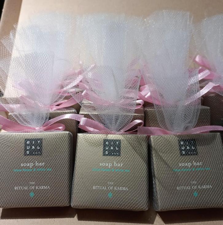 Bedankjes /Rituals of Karma zeepjes.Trouwen / Geboorte, Kinderen en Baby's, Kraamcadeaus en Geboorteborden, Nieuw, Ophalen of Verzenden