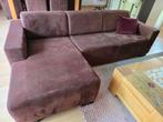 Haco bank met longchair en eettafel stoelen, Huis en Inrichting, Ophalen, Gebruikt, Stof