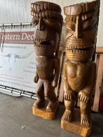 Indianen/ cowboy Tiki beeld/ Totem 180 cm van hout, Ophalen of Verzenden