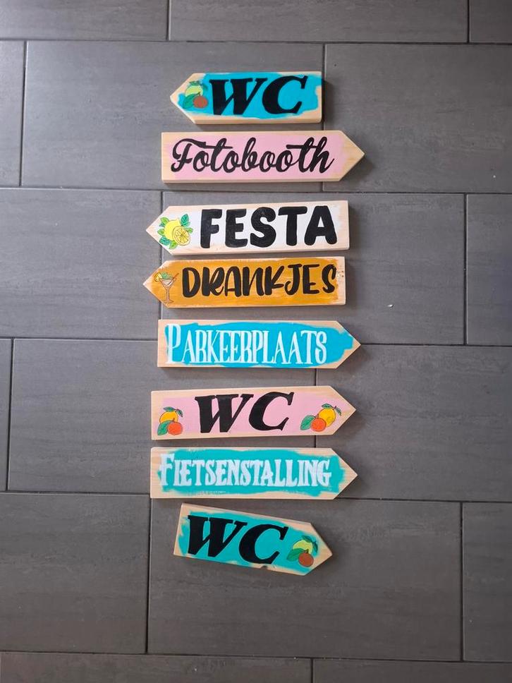 UNIEKE HANDGEMAAKT HOUTEN STRAND TUINBORDEN IBIZA CARRIBEAN, Tuin en Terras, Tuinwanddecoratie, Nieuw, Ophalen of Verzenden