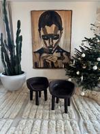 Houten stoelen uit 1 stuk hout gesneden, Antiek en Kunst, Ophalen of Verzenden