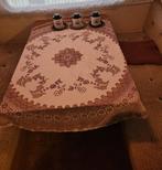 Vintage tafelkleed met bloemmotief, Ophalen of Verzenden, Gebruikt, Rechthoek, Binnen
