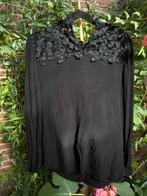 Zwarte blouse met kant van SET maat 38, Maat 38/40 (M), SET, Zwart, Ophalen of Verzenden