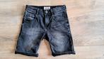 Vingino jeans short zwart maat 10 / 140, Jongen, Ophalen of Verzenden, Broek, Zo goed als nieuw