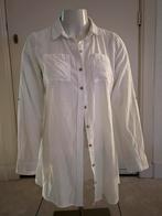 Witte blouse mt 36. Linnen, Ophalen of Verzenden, Zo goed als nieuw, Maat 36 (S), Wit