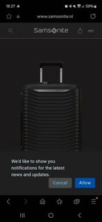 Samsonite Upscape Spinner 75cm Black, Sieraden, Tassen en Uiterlijk, Koffers, Ophalen, Nieuw, Zacht kunststof