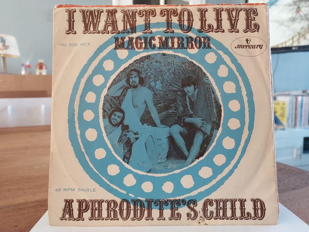 7" Single Aphrodite's Child - I Want To Live / Magic Mirror, Gebruikt, 7 inch, Single, Ophalen of Verzenden