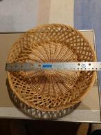 Rieten schaal/mand 35 rond 8 cm hoog, Huis en Inrichting, Mand, Rond, Ophalen of Verzenden, Zo goed als nieuw