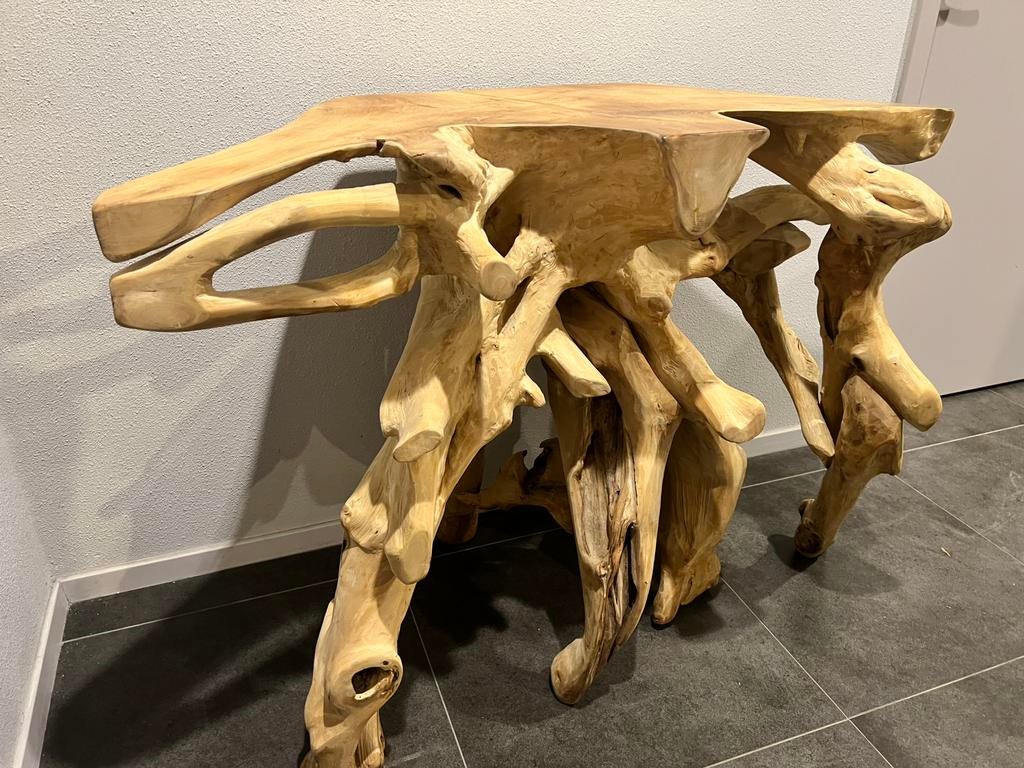Organische console sidetsble, Huis en Inrichting, Tafels | Sidetables, 100 tot 150 cm, Nieuw, Ophalen of Verzenden, Minder dan 25 cm
