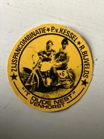 Sticker Zijspancombinatie P v Kessel & R Bijvelds Venhorst, Verzenden, Zo goed als nieuw