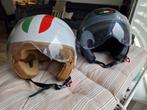 2x scooter helm Italy style jethelm zgan!, Fietsen en Brommers, Brommerhelmen, Ophalen, Zo goed als nieuw