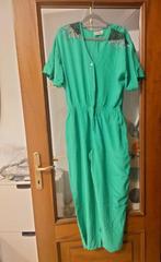 Carla carini zijden groene jumpsuit, Ophalen of Verzenden, Zo goed als nieuw, Groen