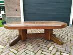 Donker eiken salontafel, Huis en Inrichting, Ophalen, Gebruikt, 100 tot 150 cm, 50 tot 100 cm