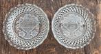 2 Walther glas schalen met fruitmotief, Ophalen of Verzenden