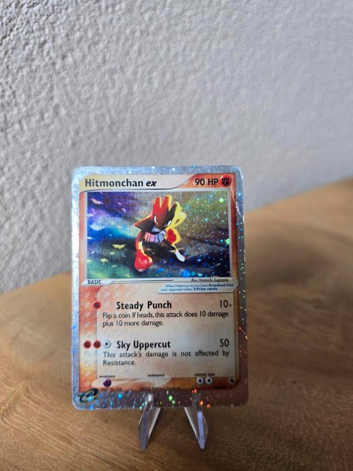 Hitmonchan EX 98/109, Hobby en Vrije tijd, Verzamelkaartspellen | Pokémon, Zo goed als nieuw, Losse kaart, Foil, Verzenden