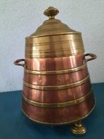 Te koop Antieke doofpot met deksel, Antiek en Kunst, Antiek | Koper en Brons, Ophalen of Verzenden, Koper