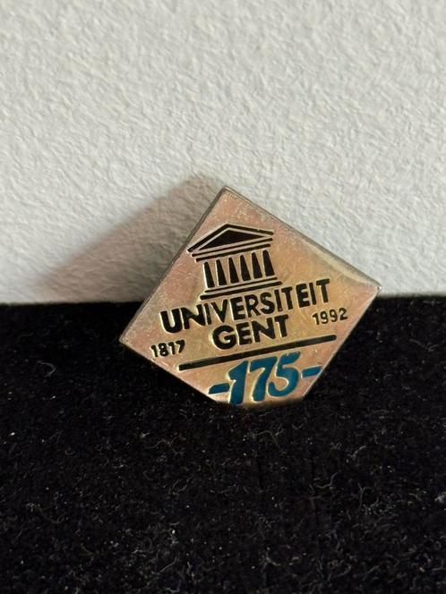 Universiteit Gent Vintage Pin, Verzamelen, Speldjes, Pins en Buttons, Gebruikt, Speldje of Pin, Transport, Ophalen of Verzenden