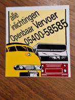 2553 Sticker Openbaar Vervoer - Bus, Trein, Verzamelen, Spoorwegen en Tramwegen, Ophalen of Verzenden, Zo goed als nieuw, Bus of Metro