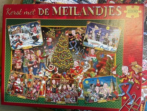 legpuzzel 1000 stukjes Kerst Meilandjes, Hobby en Vrije tijd, Denksport en Puzzels, Zo goed als nieuw, Legpuzzel, 500 t/m 1500 stukjes
