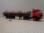lion.joal mb met open trailer geladen met boomstam, Ophalen of Verzenden, Zo goed als nieuw, Bus of Vrachtwagen, Lion Toys