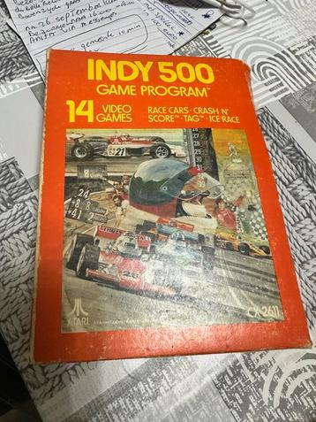 Atari 2600 Indy 500 Compleet met Controllers beschikbaar voor biedingen