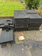 Kunststoftegels voor op platdak, Doe-het-zelf en Verbouw, Dakpannen en Dakbedekking, Ophalen, Kunststof, Gebruikt, Zwart