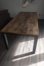 industriële tafel look, Huis en Inrichting, Tafels | Eettafels, 200 cm of meer, Zo goed als nieuw, Vijf personen of meer, Rechthoekig