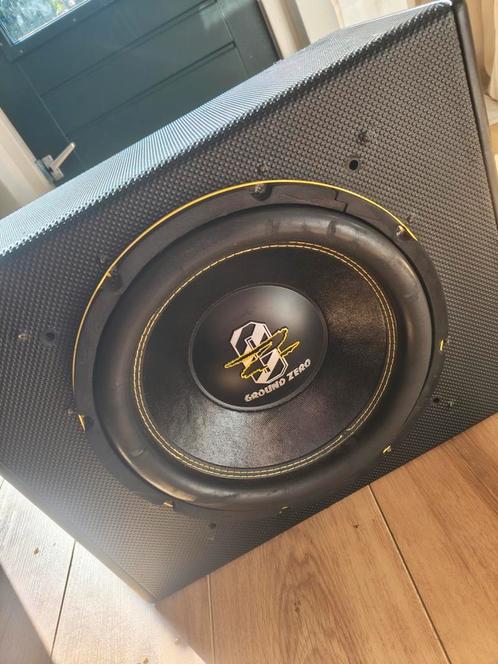 ground zero subwoofer 1500watt, Auto diversen, Autospeakers, Zo goed als nieuw, Ophalen