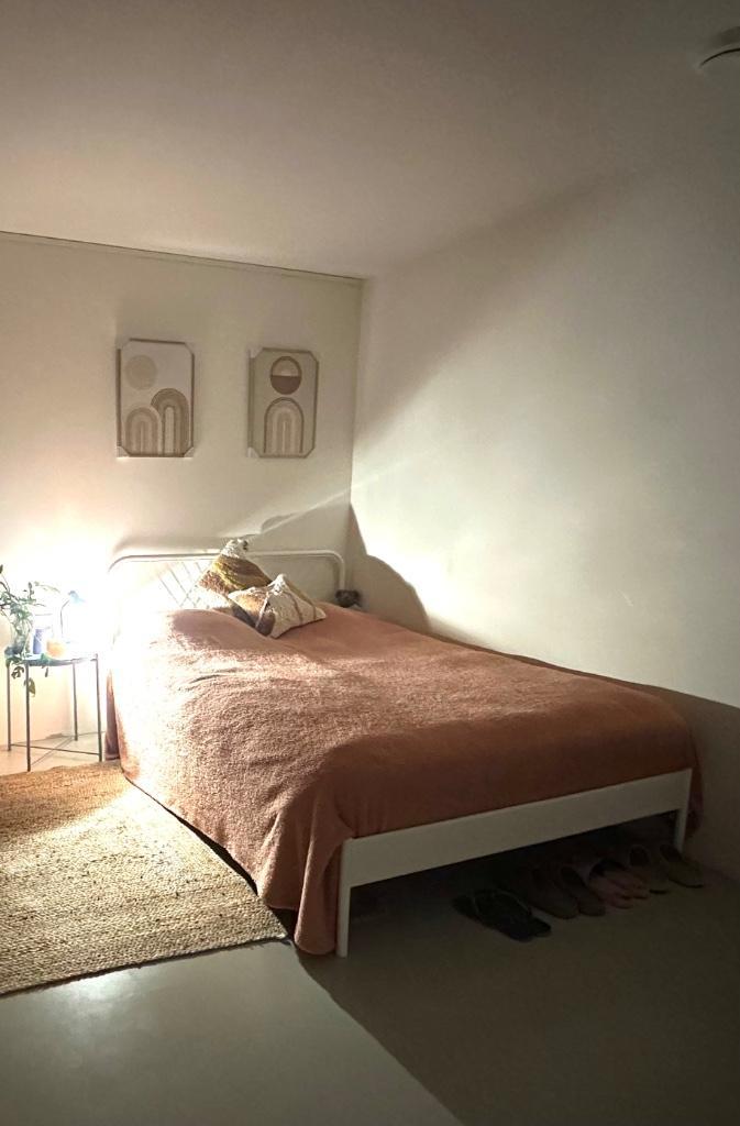 NESTTUN IKEA 140x200 compleet met middenstuk en lattenbodem, Huis en Inrichting, Slaapkamer | Bedden, Gebruikt, Tweepersoons, 140 cm