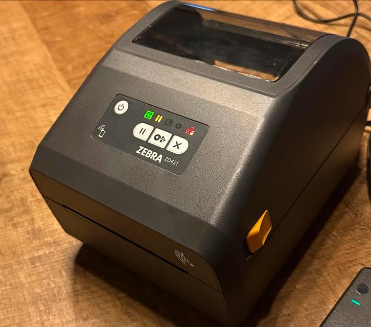 Zebra ZD421d direct thermal labelprinter, Computers en Software, Labelprinters, Zo goed als nieuw, Verzenden