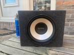 Infinity subwoofer + capacitor, Auto diversen, Autospeakers, Ophalen, Zo goed als nieuw