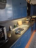 Bruynzeel keuken  zonder vaatwasser en oven, Ophalen, Gebruikt, Blauw, 200 cm of meer