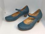 Pumps met 1 bandje Brako turquoise blauw ruime maat 38., Pumps, Blauw, Ophalen of Verzenden, Zo goed als nieuw
