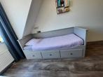 Ikea Hemnes bedbank grijs, 1- en 2persoons, Huis en Inrichting, Slaapkamer | Slaapbanken, Ophalen, Tweepersoons, Zo goed als nieuw