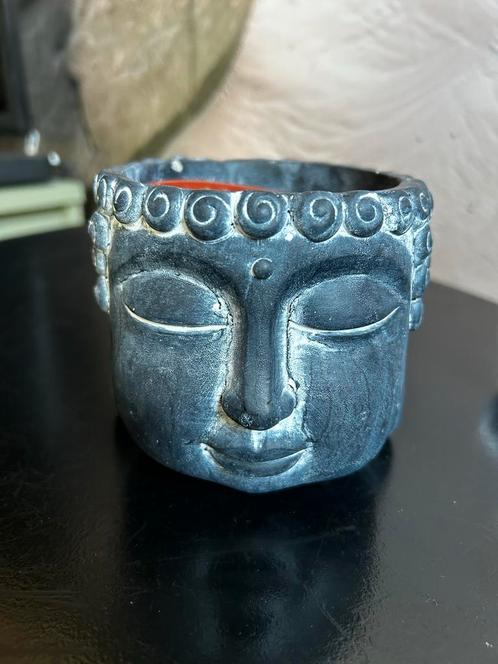 Boeddha Hoofd Plantenpot bloempot, Huis en Inrichting, Woonaccessoires | Boeddhabeelden, Gebruikt, Ophalen of Verzenden