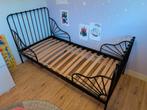 Zwart Ikea Minnen Meegroeibed - Zeer goede staat!, Kinderen en Baby's, Kinderkamer | Bedden, Ophalen, Zo goed als nieuw, 180 cm of meer
