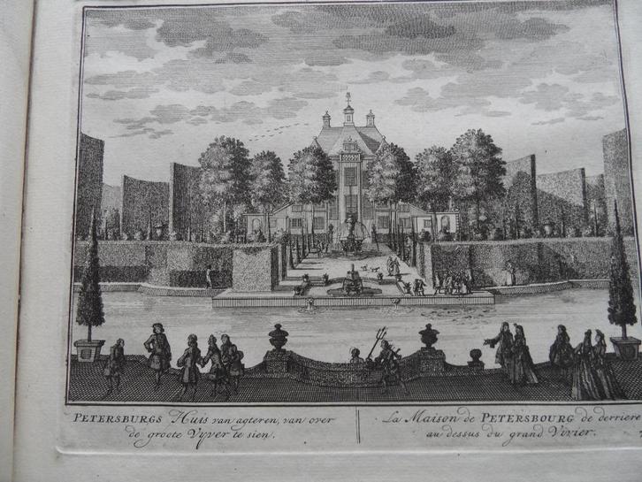 78 Nigtevecht Petersburg Kopergravure 1719, Antiek en Kunst, Kunst | Etsen en Gravures, Ophalen of Verzenden