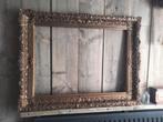 Antieke Grote  prachtige vergulde schilderijlijst, Ophalen of Verzenden, Hout, 75 cm of meer