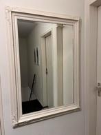 Klassieke spiegel met witte lijst. Facet in spiegelglas, Minder dan 100 cm, Gebruikt, Rechthoekig, Ophalen